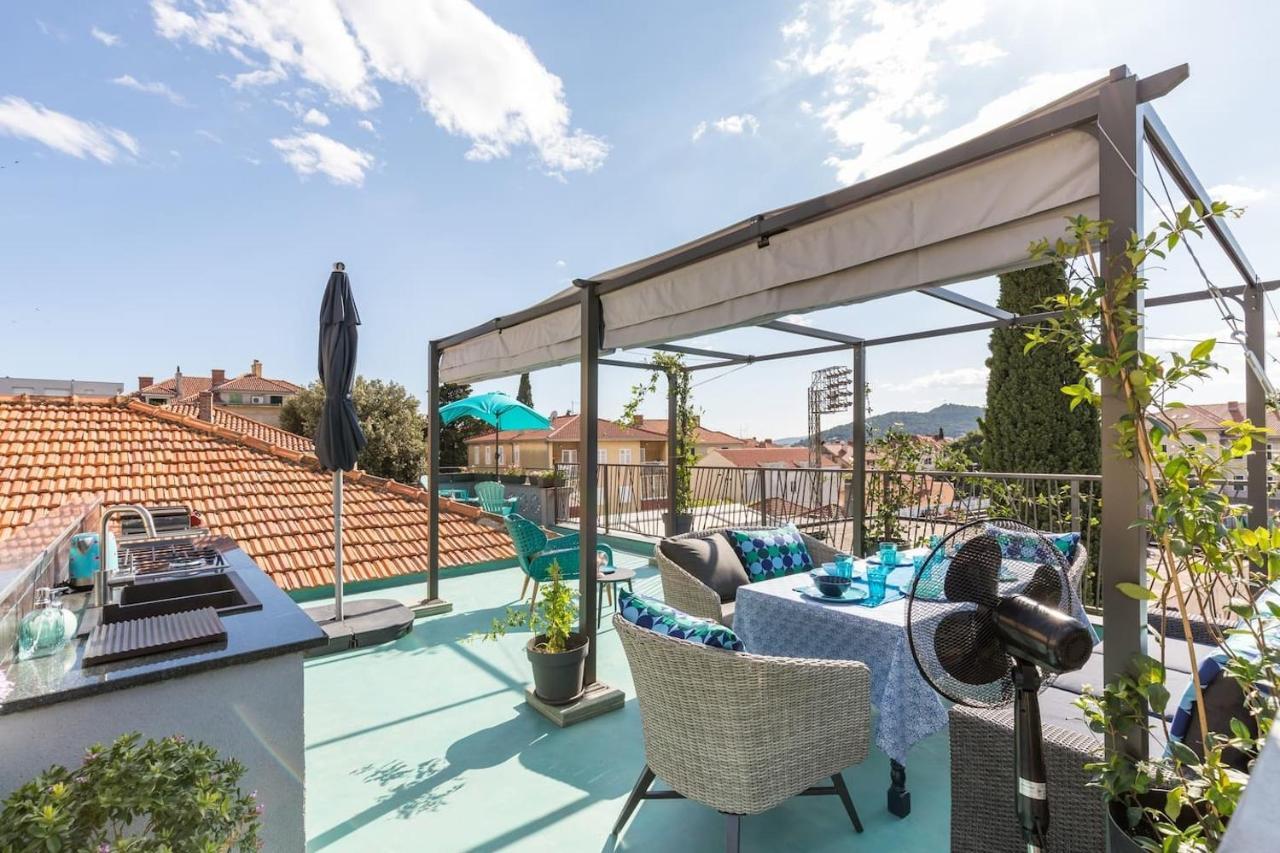 Вілла Boutique Triple House With Garden & Roof Terrace Спліт Екстер'єр фото